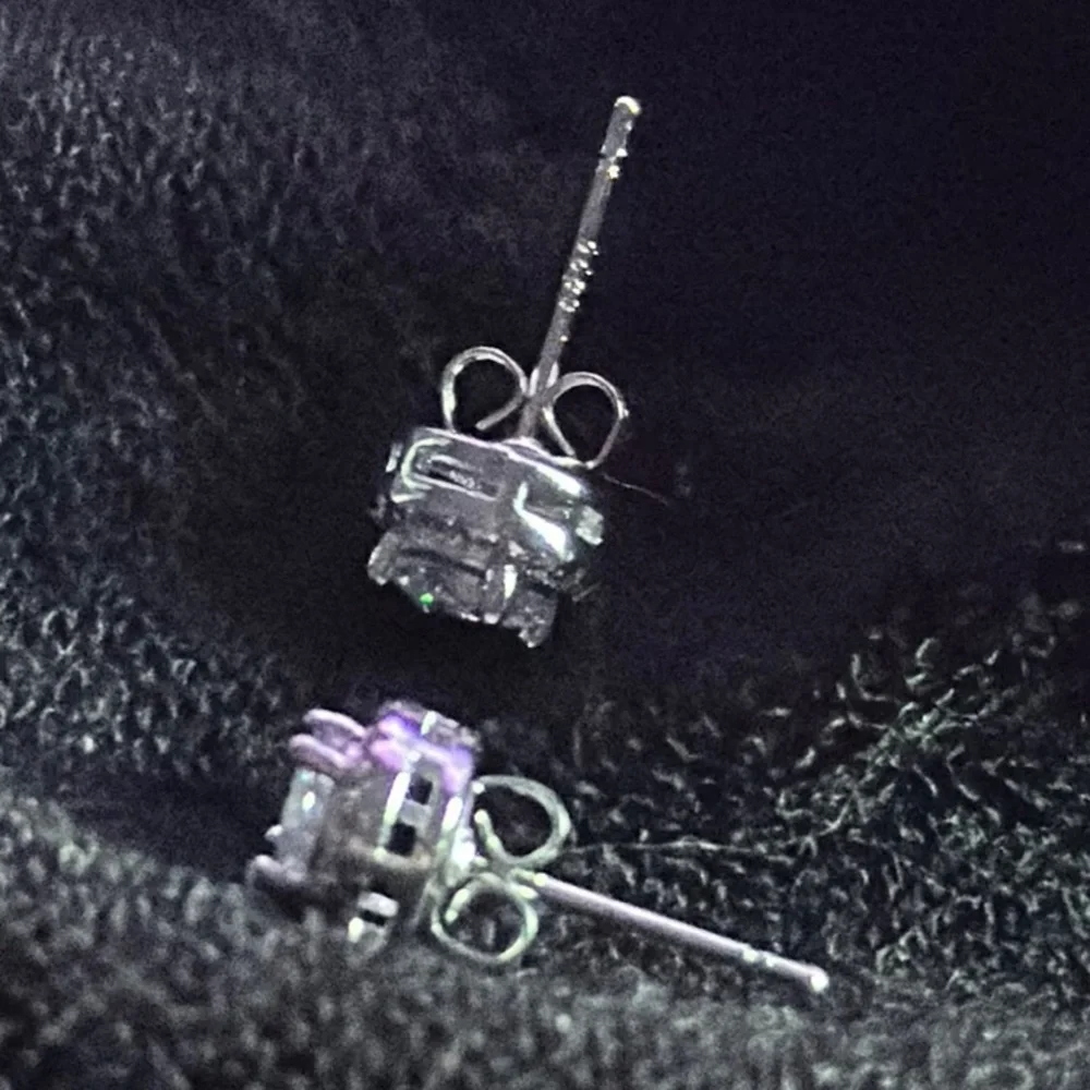 Halo Set Diamond 💎 Series Sterling Silver 925 Stud Earring Pair NIB